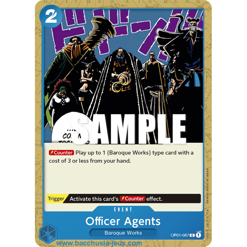 [EN] - One Piece Carte OP01-087 Officer Agents