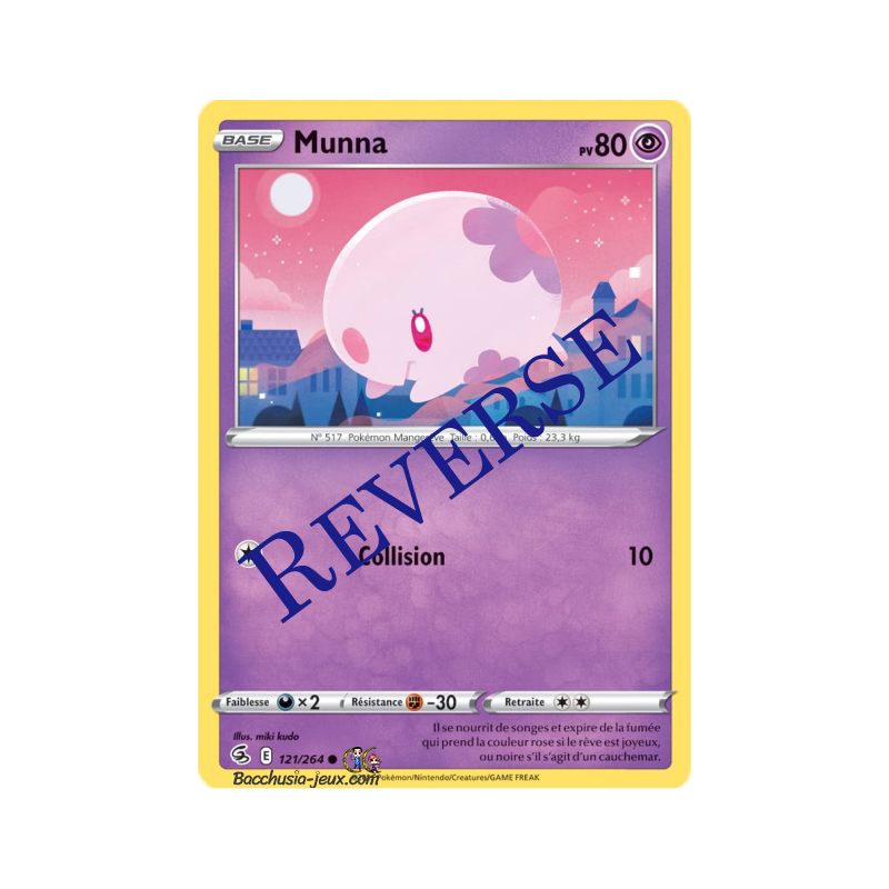 Carte Pokémon EB08 121/264 Munna Reverse