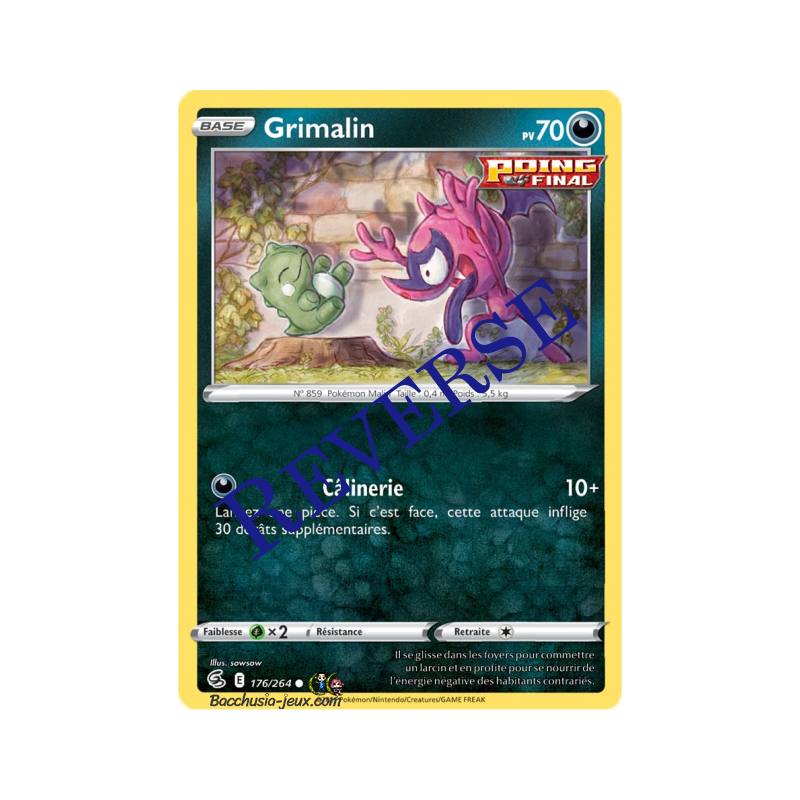 Carte Pokémon EB08 176/264 Grimalin Reverse