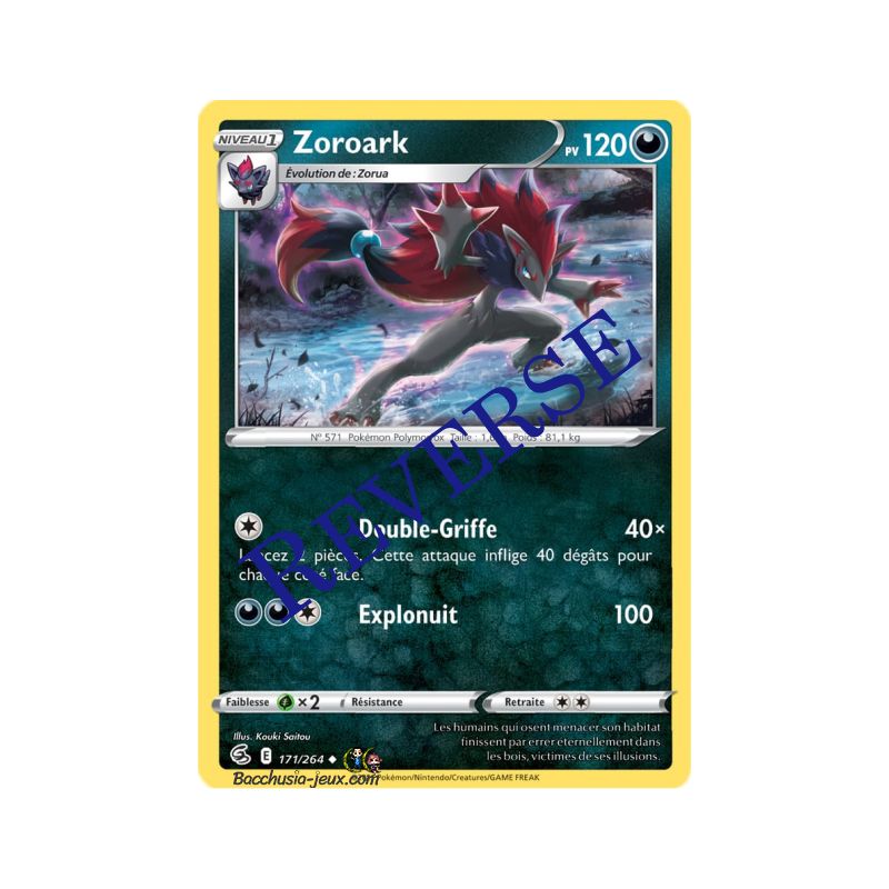 Carte Pokémon EB08 171/264 Zoroark Reverse