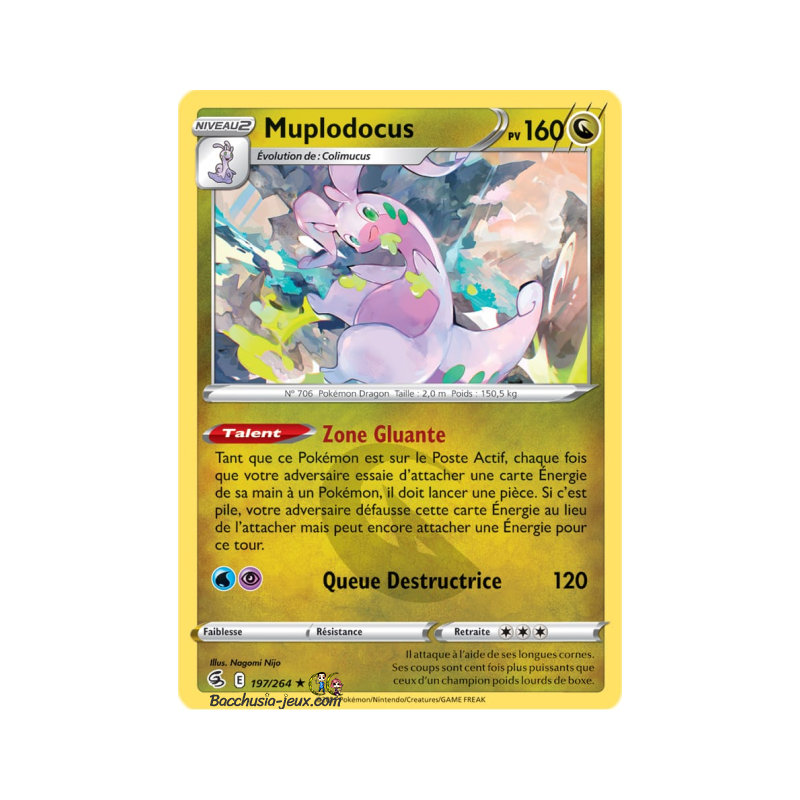 Carte Pokémon EB08 197/264 Muplodocus Rare