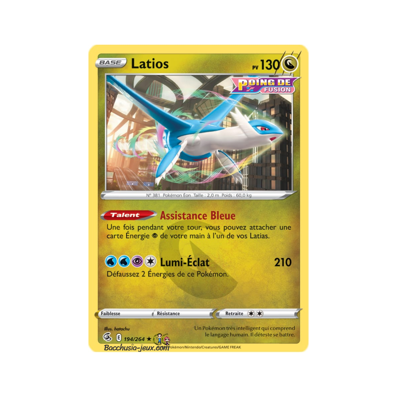 Carte Pokémon EB08 194/264 Latios Rare