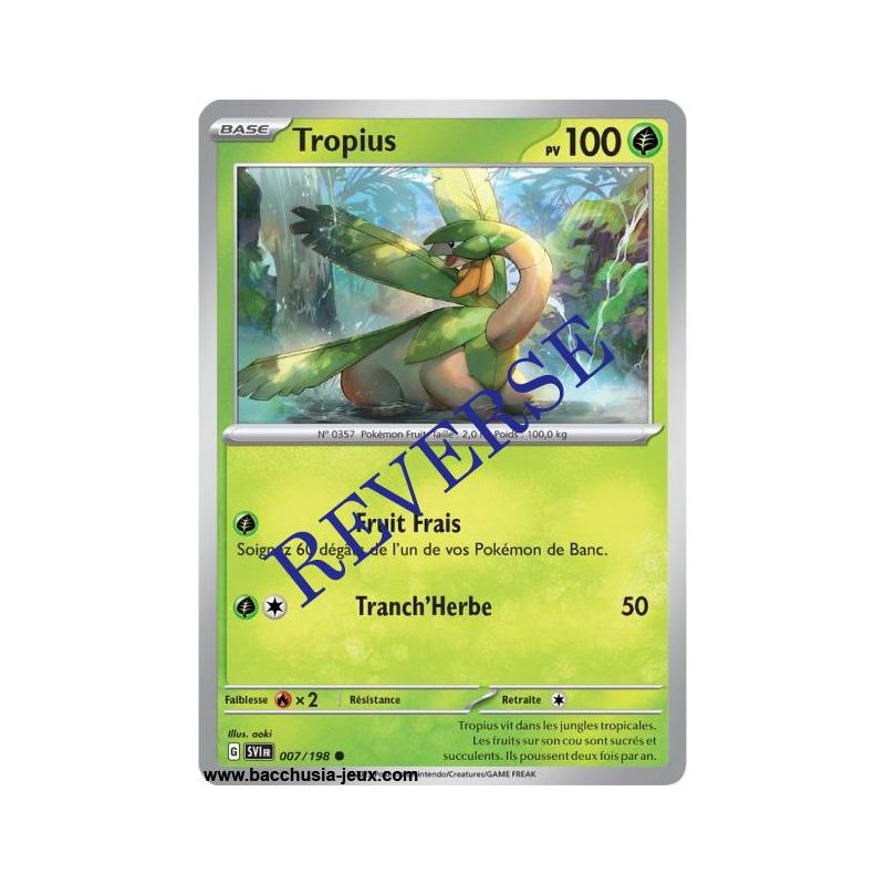 Carte Pokémon EV01 007/198 Tropius REVERSE