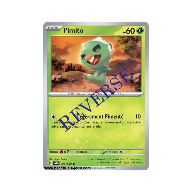 Carte Pokémon EV01 027/198 Pimito REVERSE