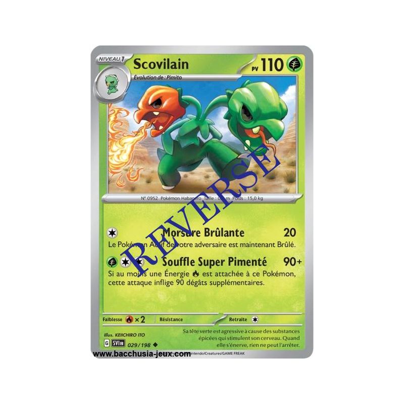 Carte Pokémon EV01 029/198 Scovilain REVERSE