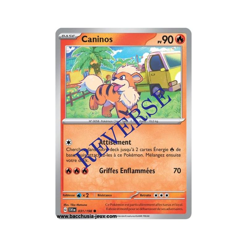 Carte Pokémon EV01 031/198 Caninos REVERSE