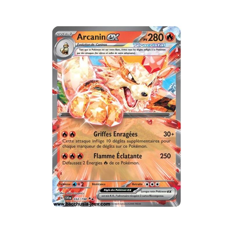 Carte Pokémon EV01 032/198 Arcanin EX