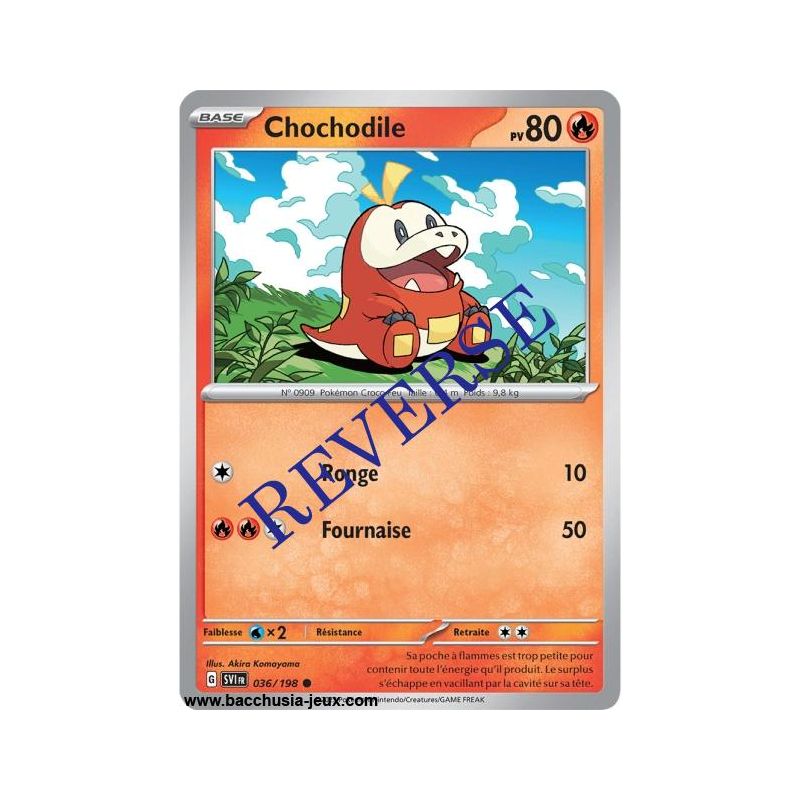 Carte Pokémon EV01 036/198 Chochodile REVERSE