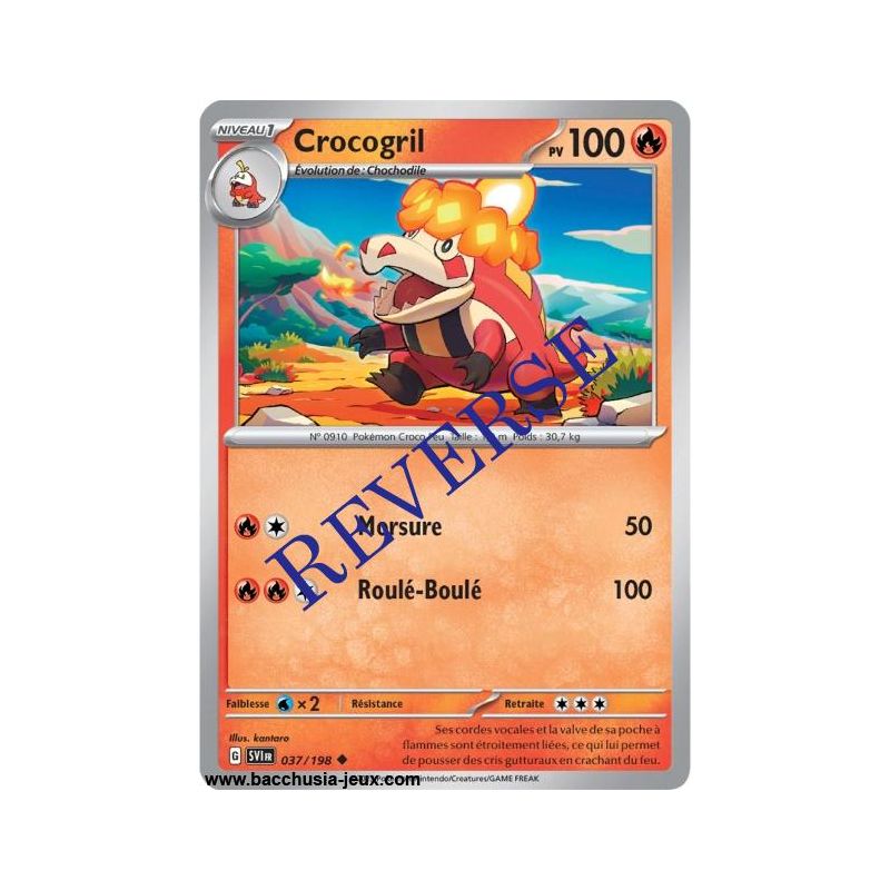 Carte Pokémon EV01 037/198 Crocogril REVERSE