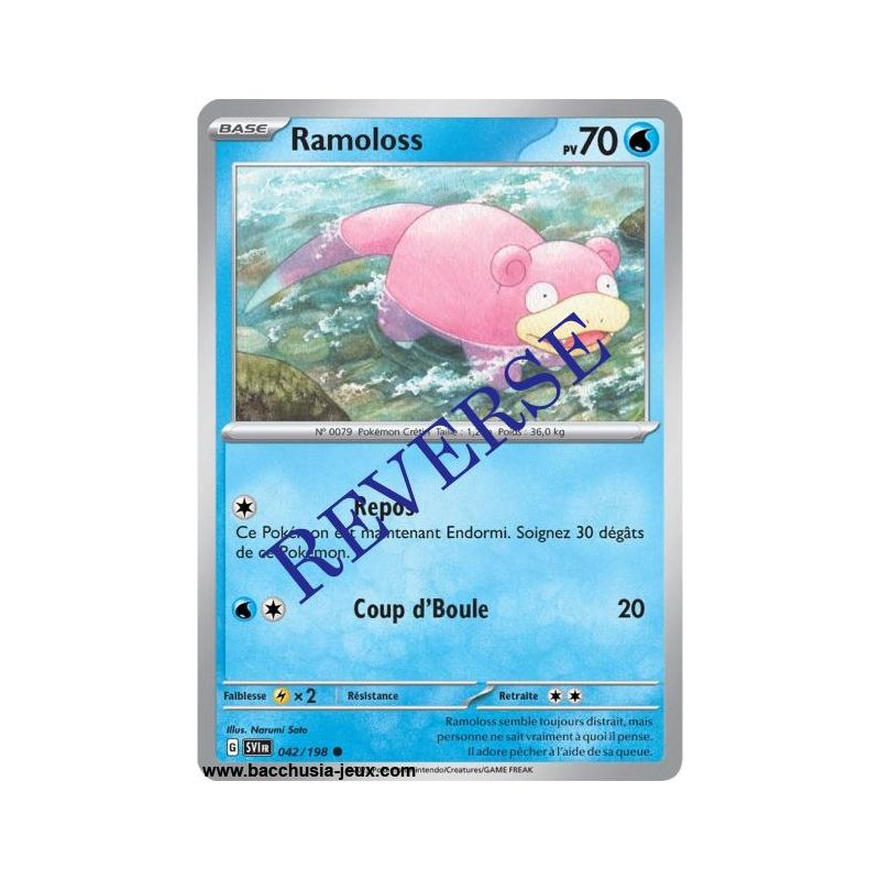 Carte Pokémon EV01 042/198 Ramoloss REVERSE