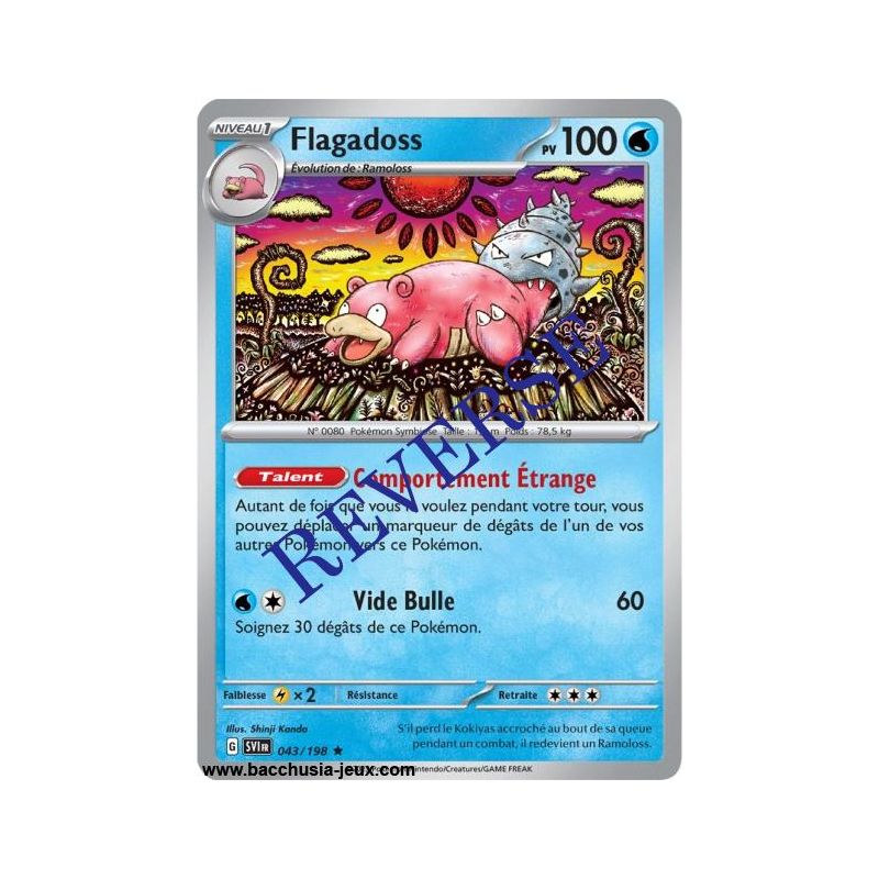 Carte Pokémon EV01 043/198 Flagadoss HOLO REVERSE