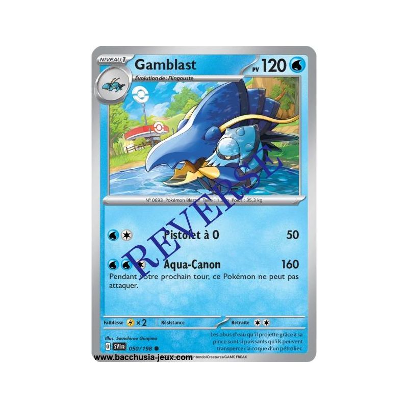 Carte Pokémon EV01 050/198 Gamblast REVERSE