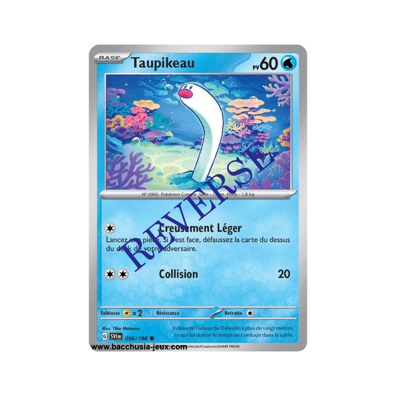 Carte Pokémon EV01 056/198 Taupikeau REVERSE