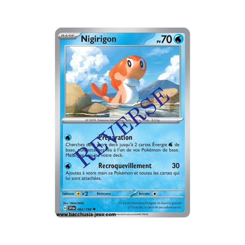 Carte Pokémon EV01 062/198 Nigirigon REVERSE