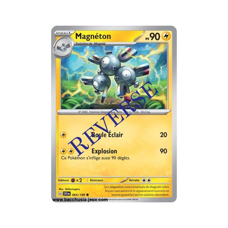 Carte Pokémon EV01 064/198 Magnéton REVERSE