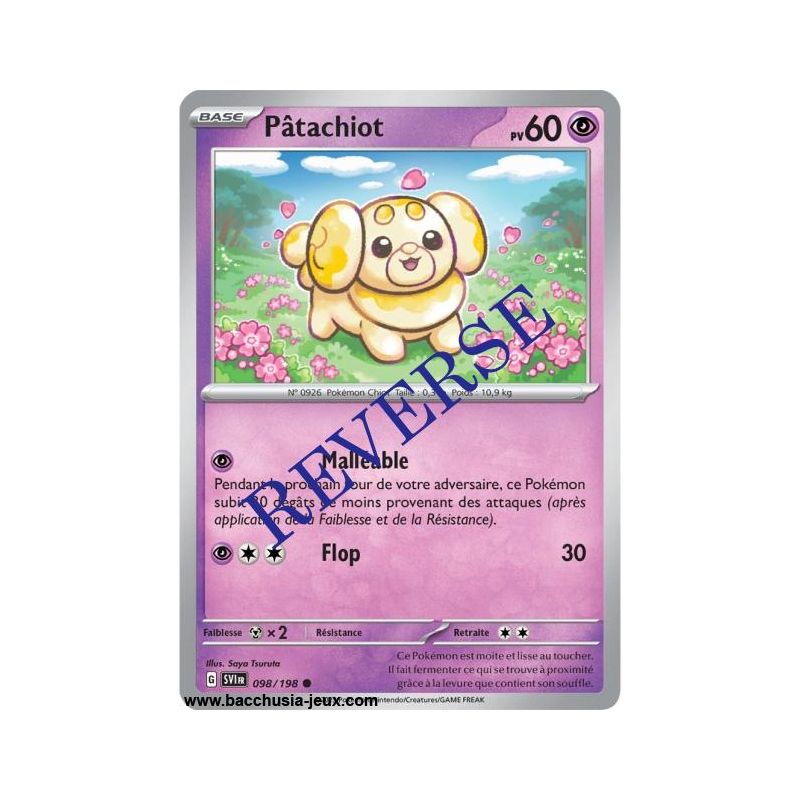 Carte Pokémon EV01 098/198 Pâtachiot REVERSE