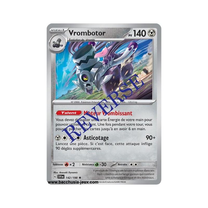 Carte Pokémon EV01 142/198 Vrombotor HOLO REVERSE