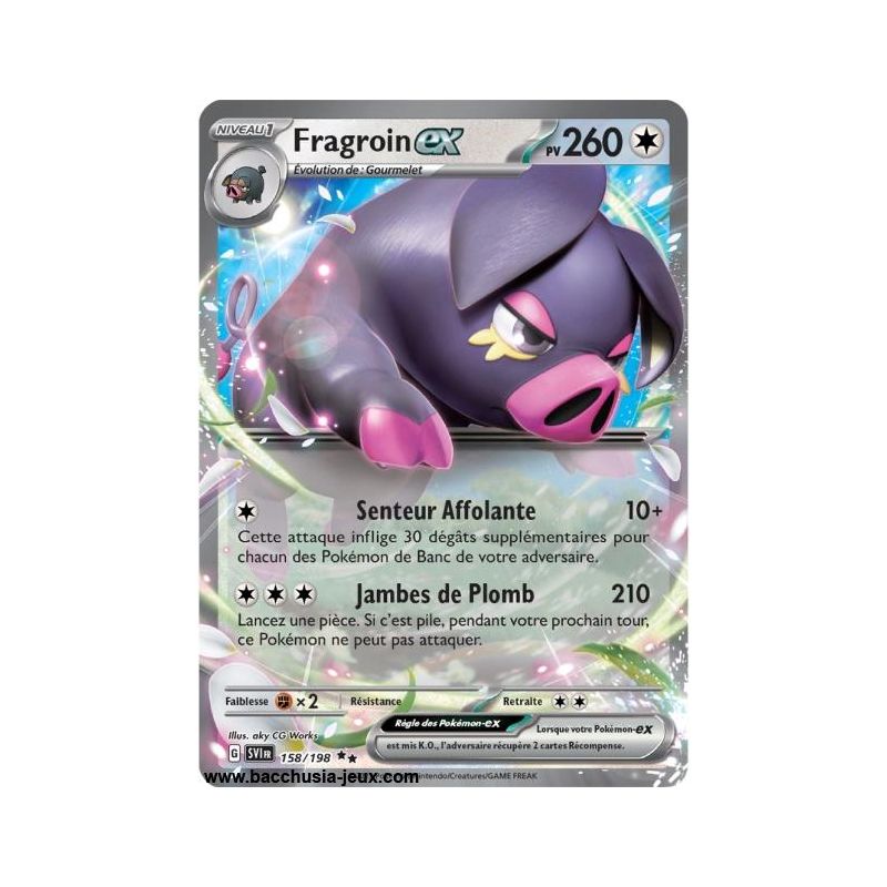 Carte Pokémon EV01 158/198 Fragroin EX