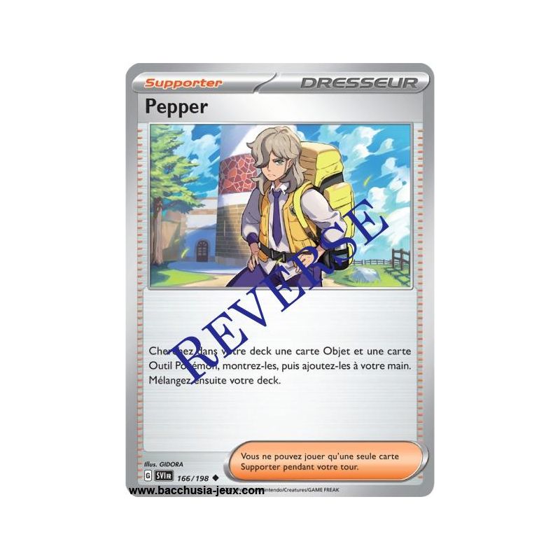 Carte Pokémon EV01 166/198 Pepper REVERSE