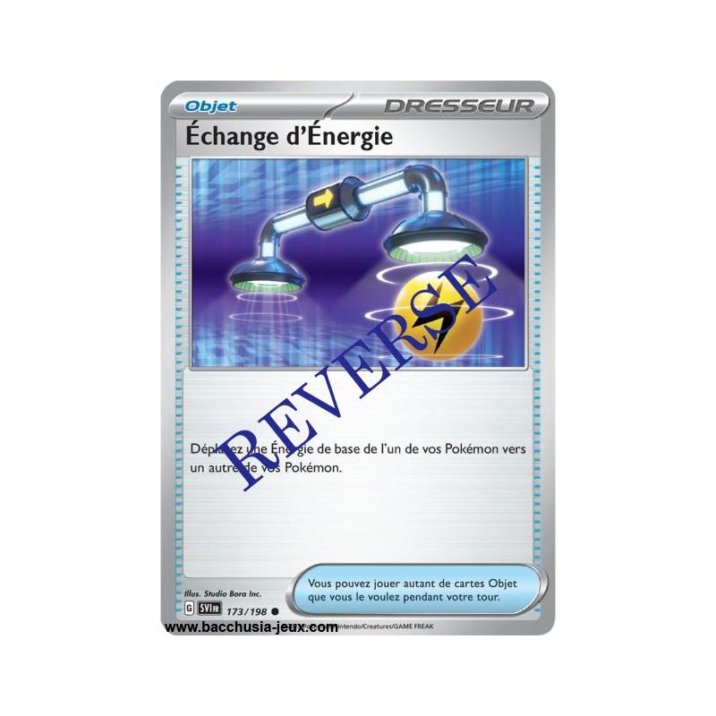 Carte Pokémon EV01 173/198 Échange d’Énergie REVERSE