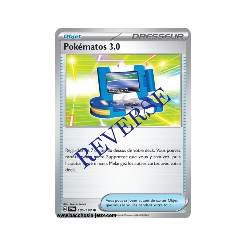 Carte Pokémon EV01 186/198 Pokématos 3.0 REVERSE