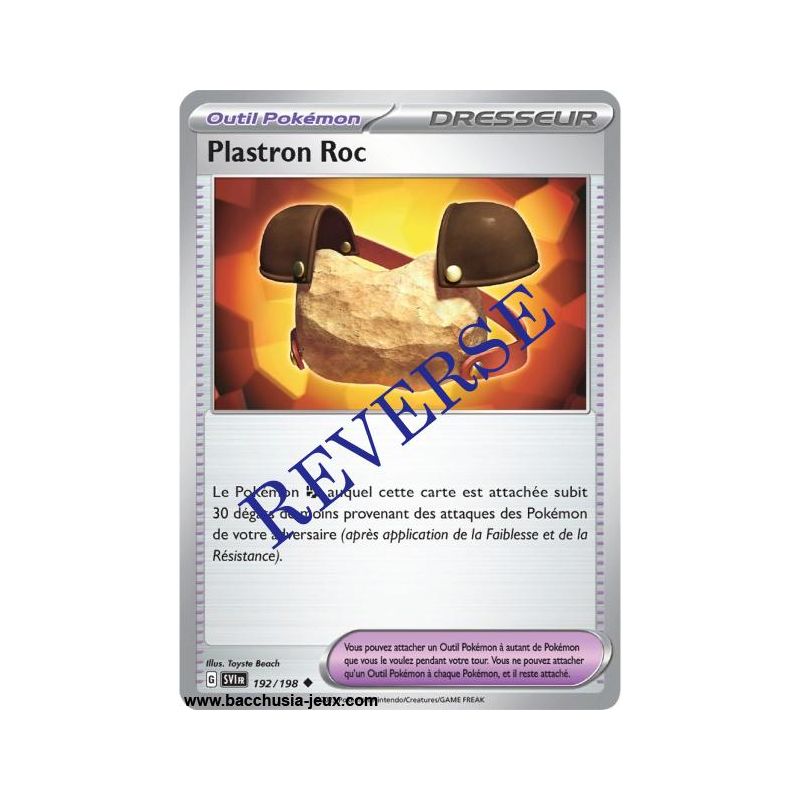 Carte Pokémon EV01 192/198 Plastron Roc REVERSE