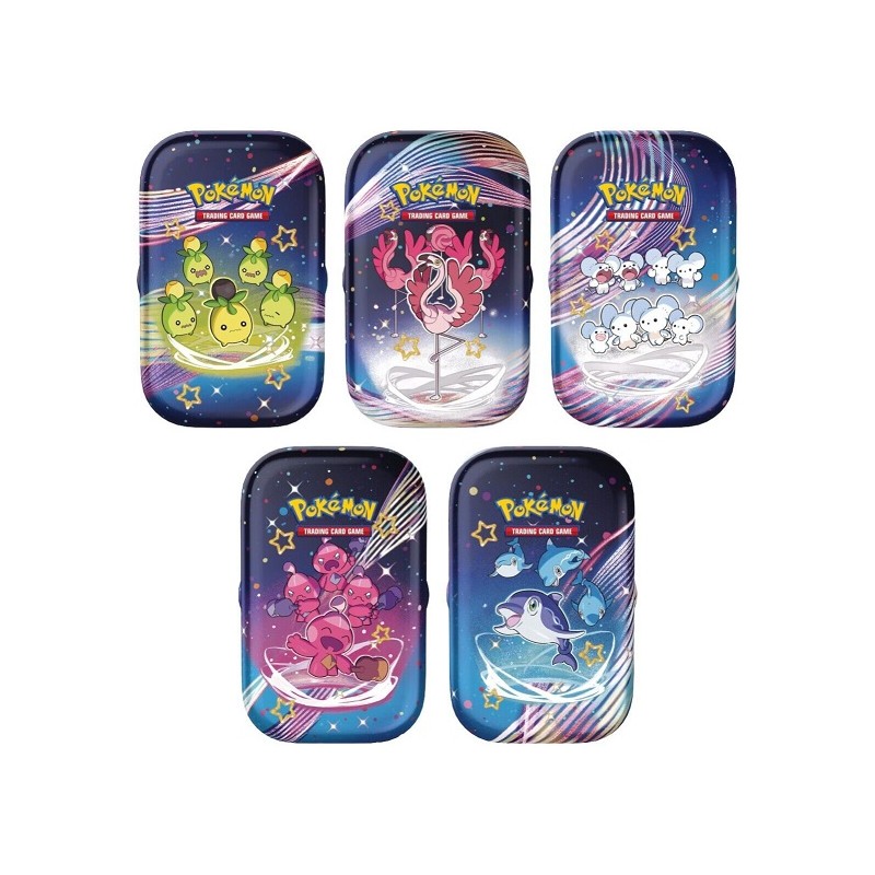 Pokémon lot de 5 Mini Tin - Ecarlate et violet EV4.5 Destinées de Paldea