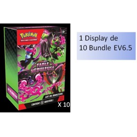 Pokémon Display scellé de 10 Bundle 6 boosters - Écarlate et Violet EV6.5 Fable Nébuleuse