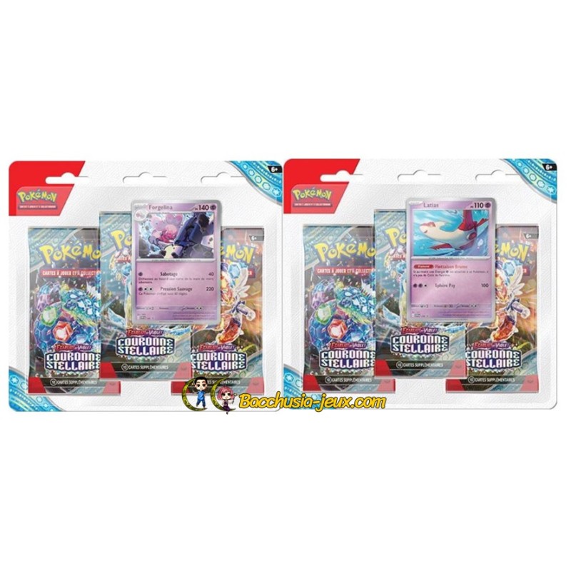 Pokémon EV07 lot de 2 tripacks - Latias et Forgelina