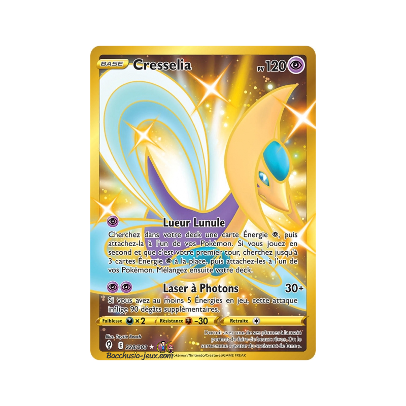 Carte Pokémon EB07 228/203 Cresselia Secrète Full Art