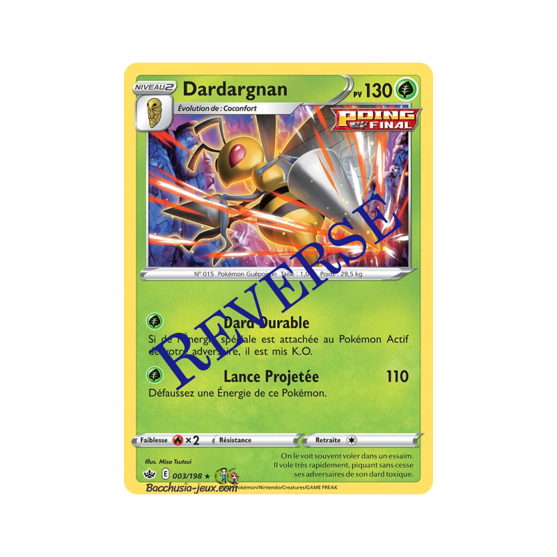 Carte Pokémon EB06 003/198 Dardagnan Holo Reverse