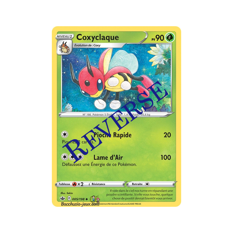 Carte Pokémon EB06 005/198 Coxyclaque Reverse