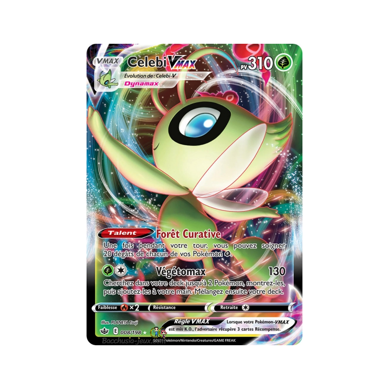 Carte Pokémon EB06 008/198 Celebi VMax