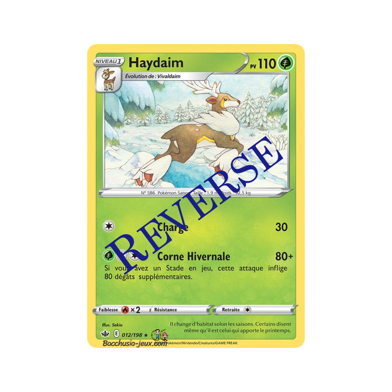 Carte Pokémon EB06 012/198 Haydaim Rare Reverse