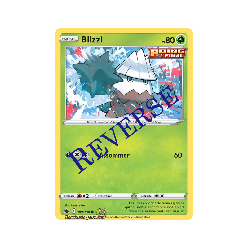 Carte Pokémon EB06 009/198 Blizzi Reverse