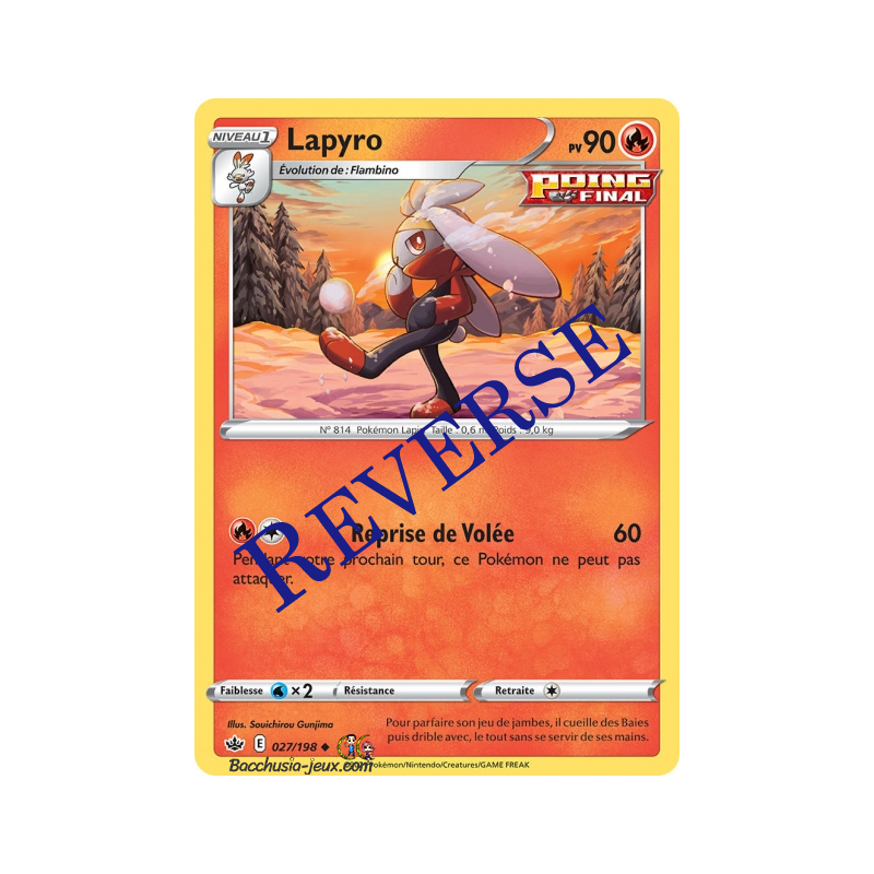 Carte Pokémon EB06 027/198 Lapyro Reverse