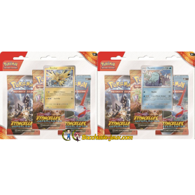 [Préco estimée 08/11/2024] - Pokémon EV08 lot de 2 tripacks - Électhor et Maraiste